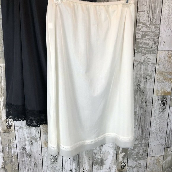 womens slips large black and white set of two - Picture 2 of 10